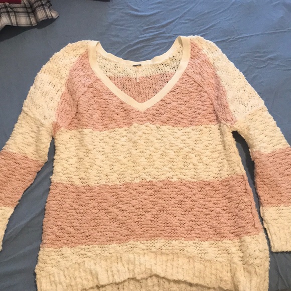 Free People Sweaters - Peach and cream free people sweater